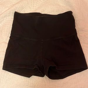 Aerie black slim gym short